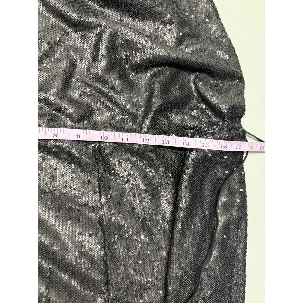 Free People Black Sequin Jumpsuit Pantsuit Sz S Party Festival Evening Glam - Picture 5 of 14